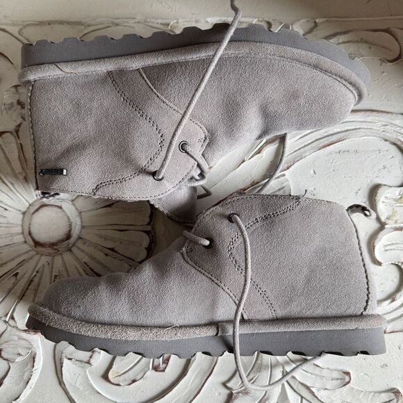 Bearpaw Skye Womens Size 9 Gray Fog Suede Lace Up Chukka Ankle Boot - Picture 8 of 8